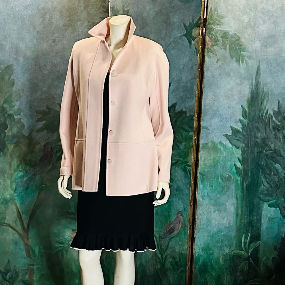 Linda Allard Ellen Tracy size 6. 100% wool - Barbie Inspired light Pink. - Picture 1 of 9